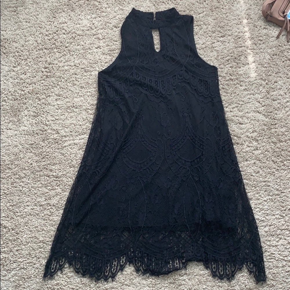 [LOVE, FIRE] Black Lace Dress